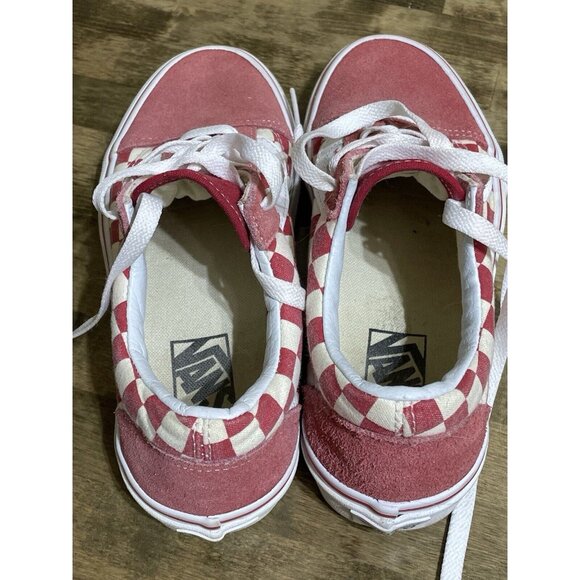 Vans Classic Checkerboard | Suede Red & White | Men’s Size 5.5 • Women’s 7 - Picture 5 of 9